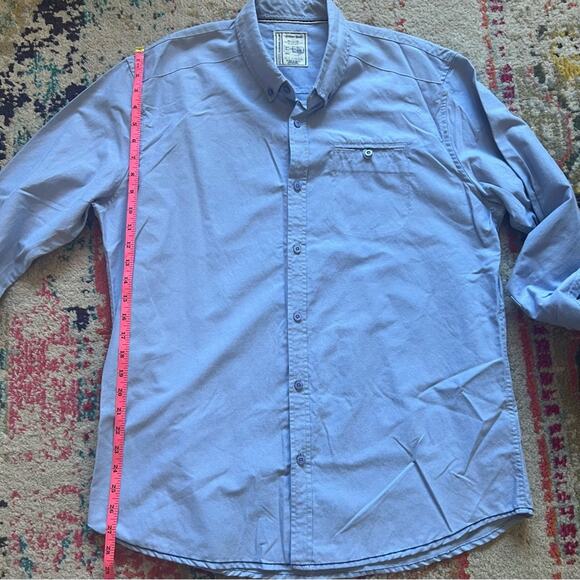 Alexander Julian Colours Blue Button Down Shirt - XL - Picture 3 of 8